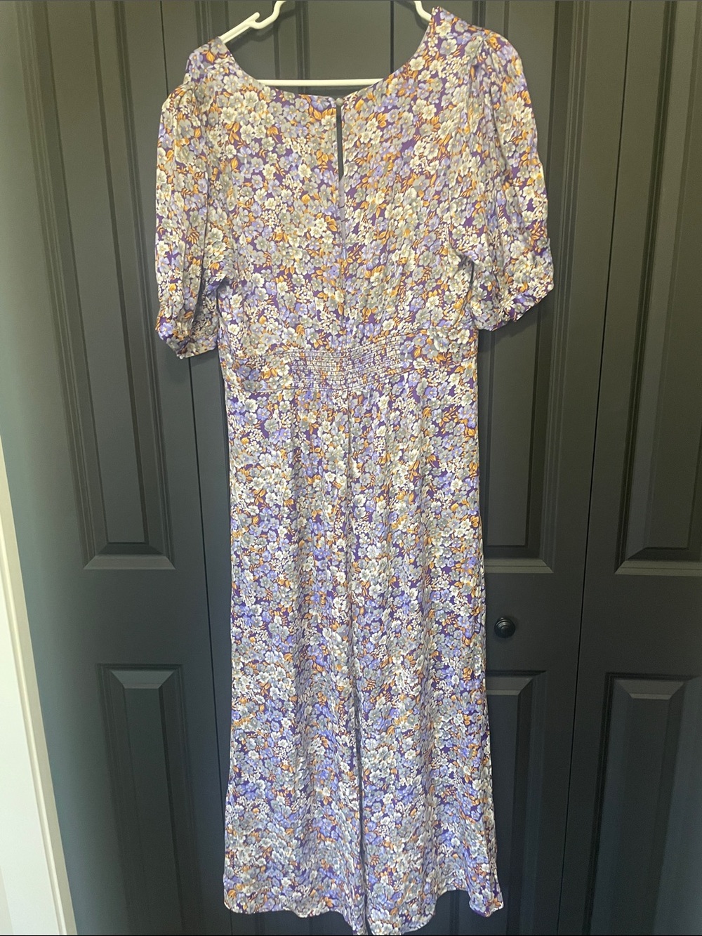 Anthropologie Lavender Floral Maxi Dress - Picture 13 of 13